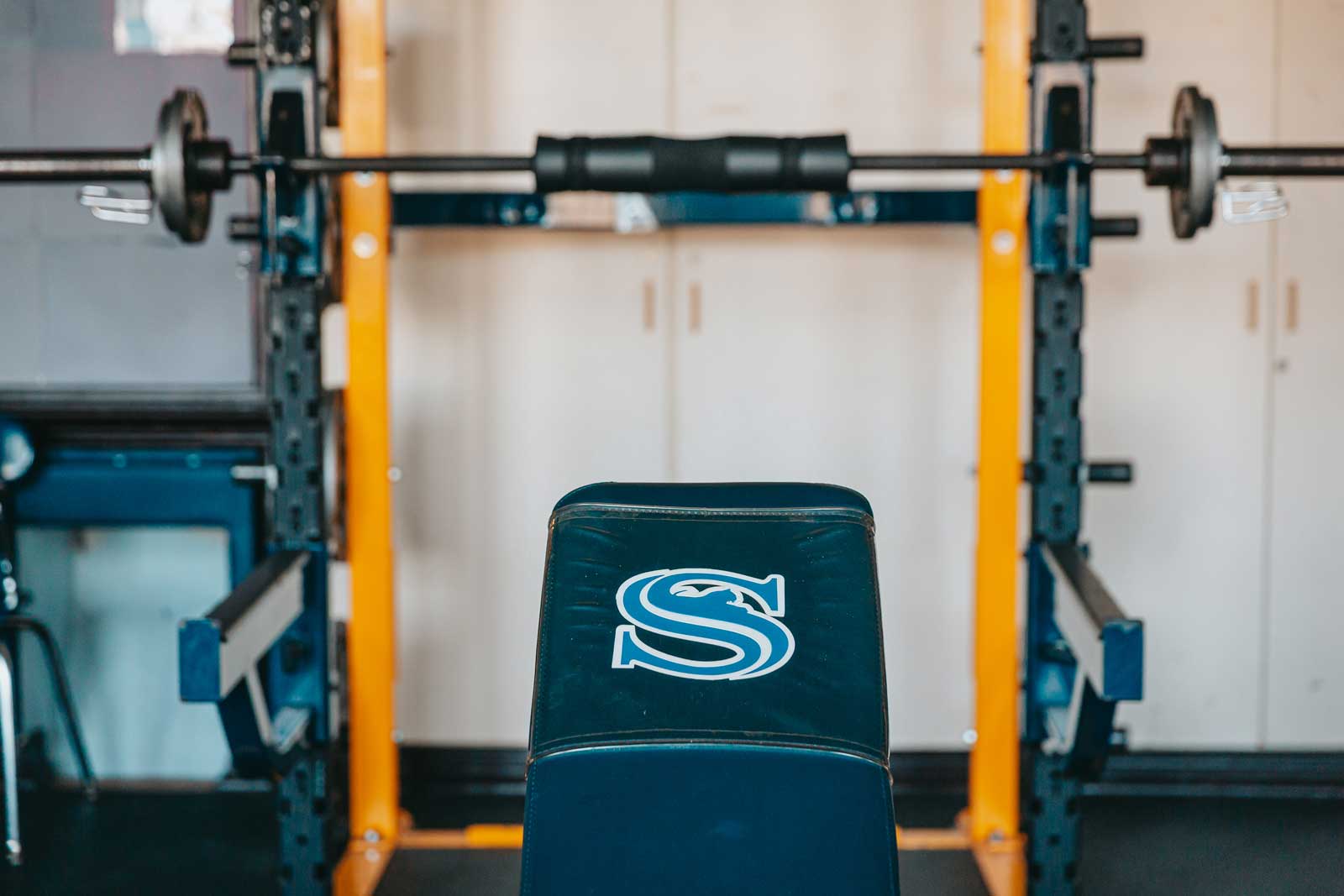 workout bench with Sullivan logo