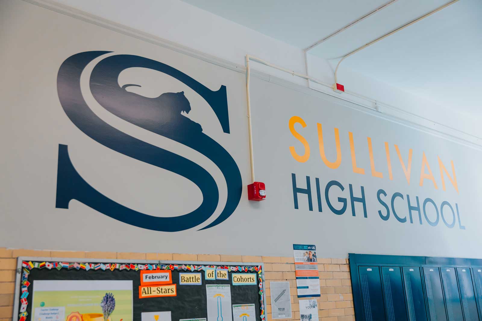 Sullivan logo on wall